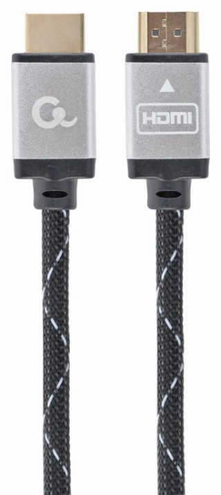 cable trenzado hdmi 2.0 4k 60hz gembird select plus series con ethernet 5m negro