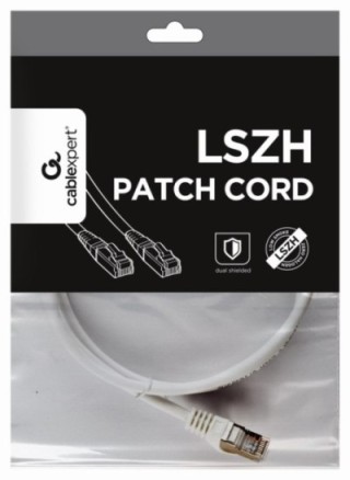 cable red s ftp gembird cat 6a lszh blanco 1 m