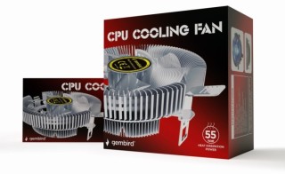 ventilador de refrigeracion gembird de cpu 9 cm 55 w led azul 4 pin