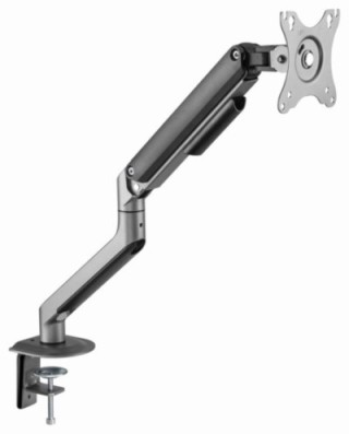 brazo ajustable gembird para monitor en escritorio gris espacial