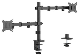 brazo de monitor gembird para 2 pantallas de escritorio ajustable 17 32 pulg