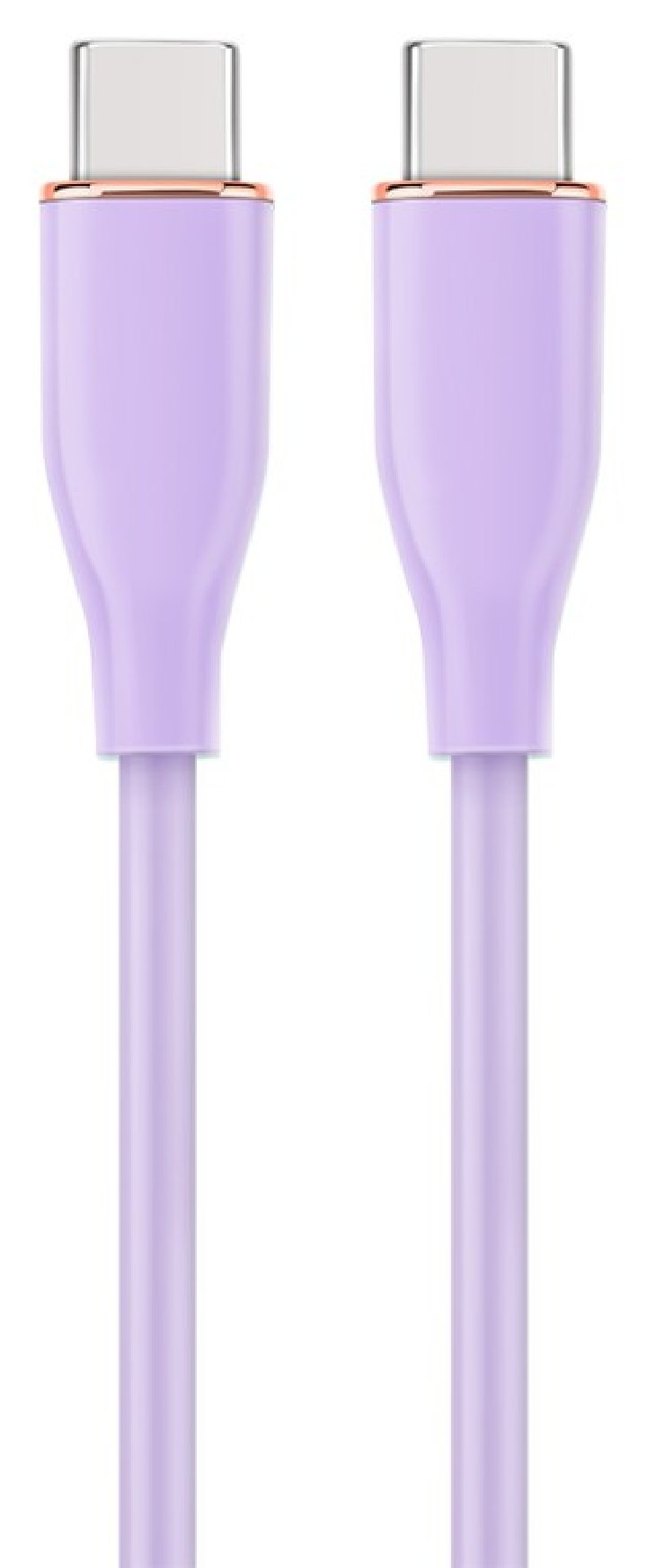 cable de carga y datos gembird  pd  tipo c silicona alta calidad 1,5m morado