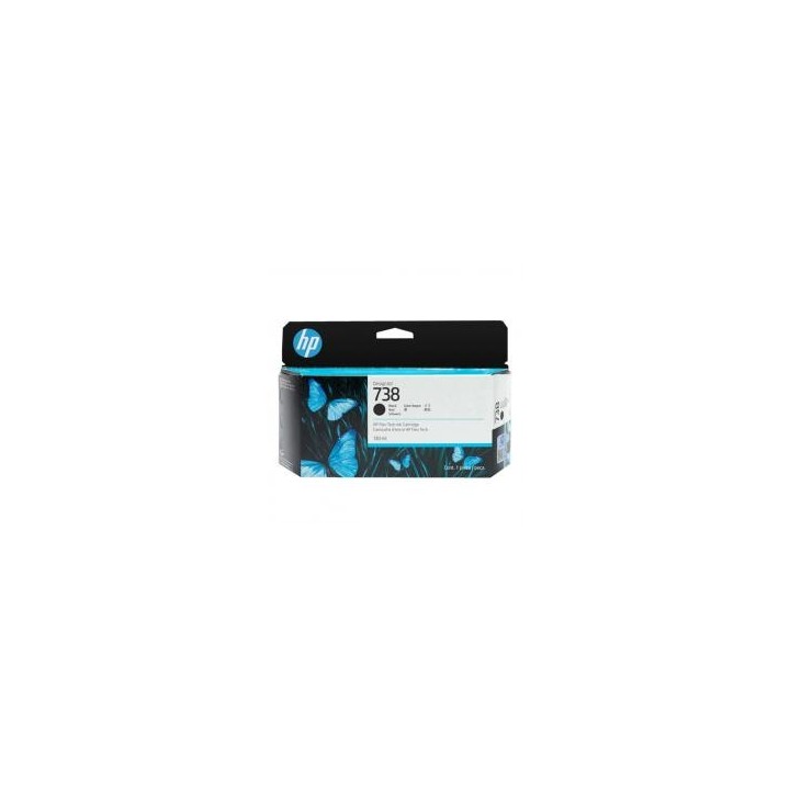 hp cartucho hp designjet 738 negro 130ml