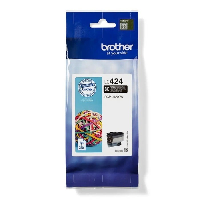 brother cartucho lc424bk negro
