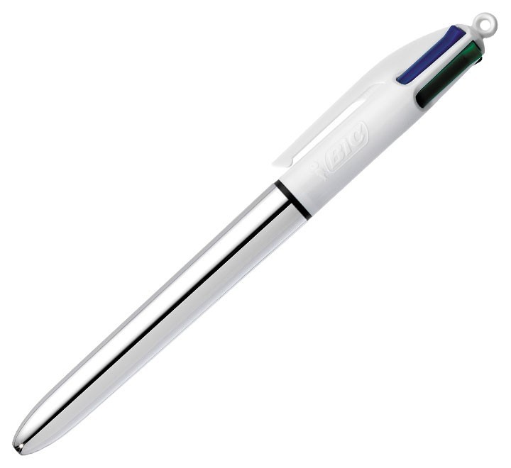 boligrafo bic 4 colores shine silver 982873