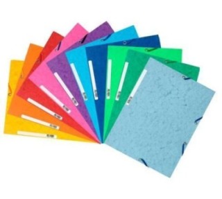 carp exacompta gomas y solap a4 stdo vivos pack  10 unidades