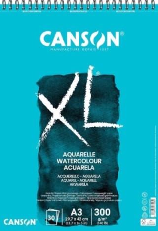 bloc dibujo canson xl aquarelle a3 30h 300gr