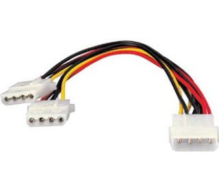 equip duplicador cable de alimentacion atx  equip conector molex 5.25 x2