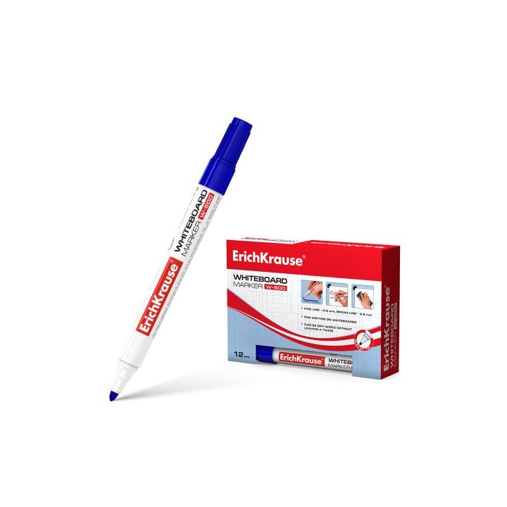 erich krause marcador pizarra blanca w 500 azul erich krause 12846  pack  12 unidades
