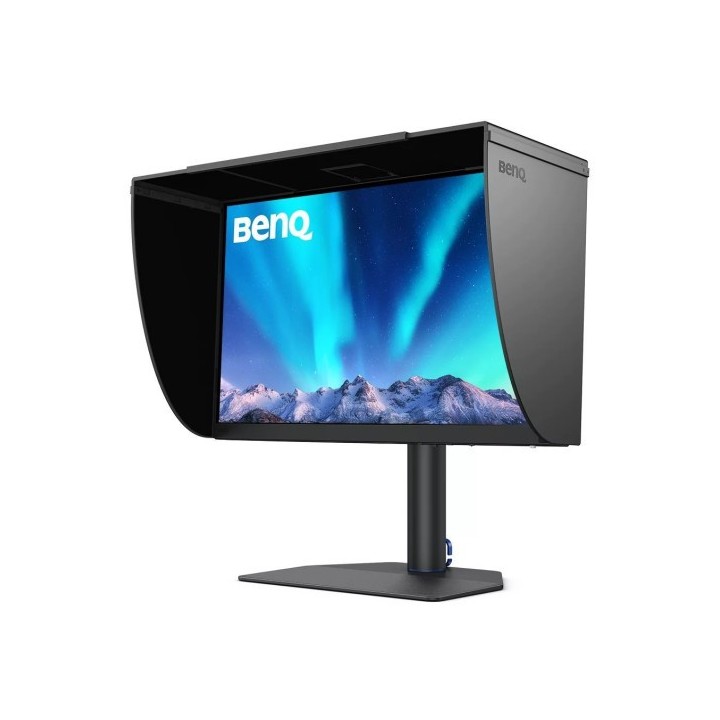 benq benq monitor sw272u  9h.llflb.qbe  monitor profesional para fotografia y edicion de video