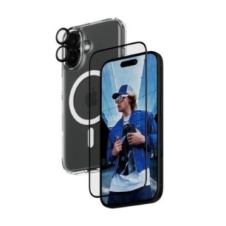 panzerglass 3 in 1 bundle proteccion iphone 16