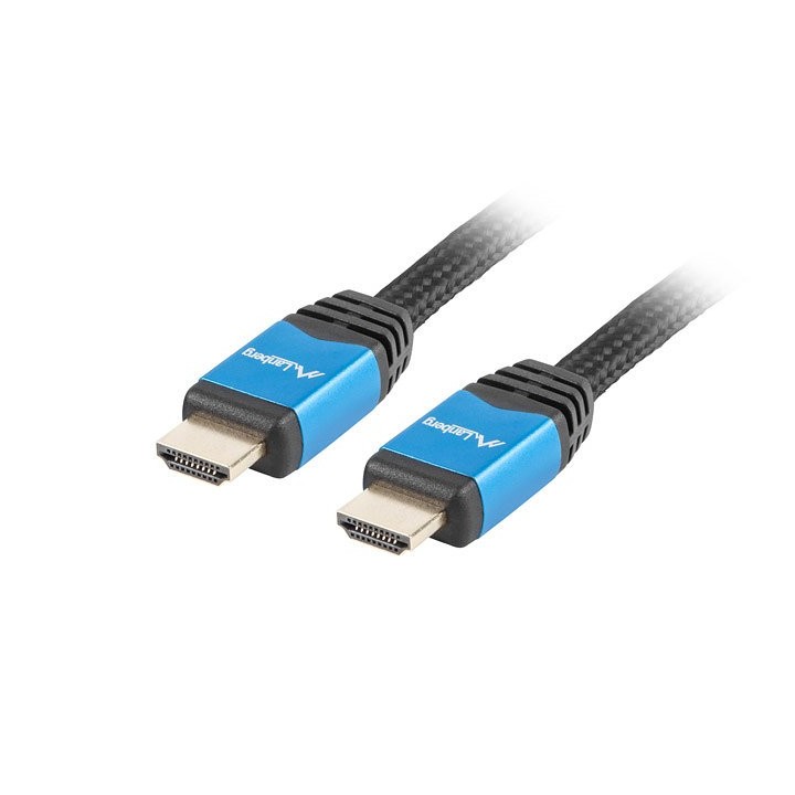 lanberg cable hdmi lanberg macho    macho v2.0 cu 4k premium 1m negro