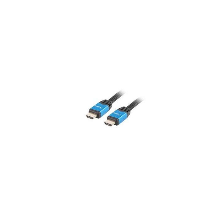 lanberg cable hdmi lanberg macho    macho v2.0 cu 4k premium 1m negro