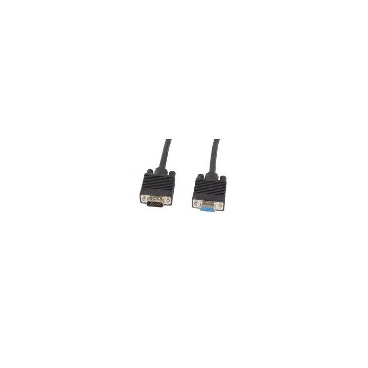lanberg cable lanberg vga macho hembra ferrita negro 5 m