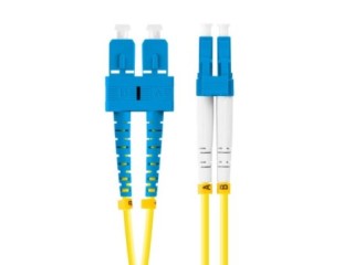 lanberg latiguillo fibra optica sc   upc a lc   upc lanberg 1m mono duplex g657a1 lszh amarillo