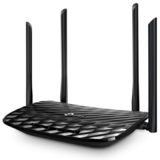 tp   link router wifi archer c6 ac1200 dual band 300mb en 2  4ghz y 867mb 5ghz 5p giga 4 antenas fij