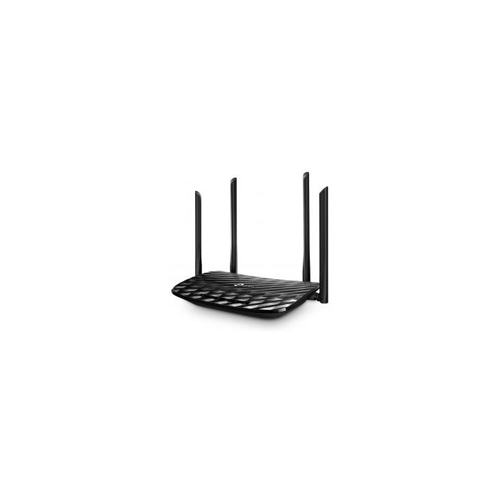 tp   link router wifi archer c6 ac1200 dual band 300mb en 2  4ghz y 867mb 5ghz 5p giga 4 antenas fij