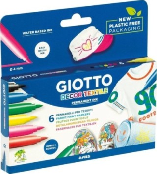 estuche 6 rot. giotto decor textile stdo