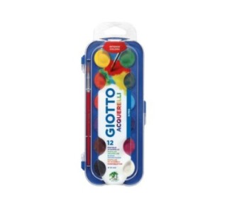 est 12 acuarelas giotto 30mm+pincel 351200