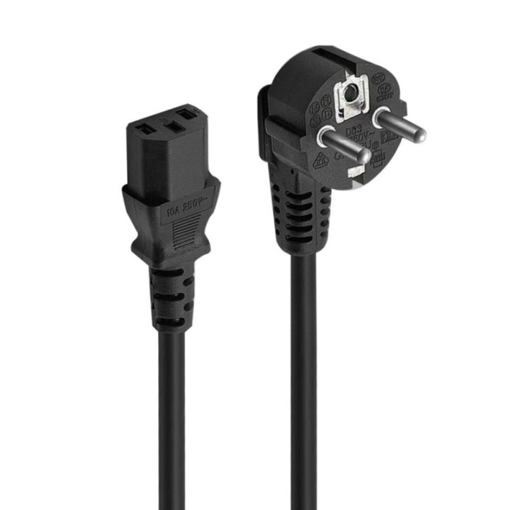 ewent cable de alimentacion  schuko cee 7   7 a iec320 c13 ewent ec1900 1.8m
