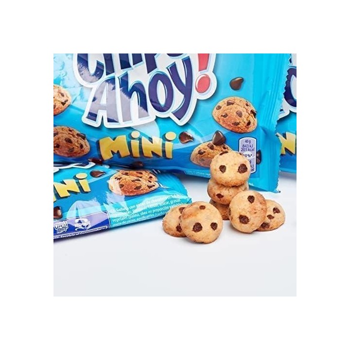 caja 4 paq. galletas chips ahoy mini 160gr