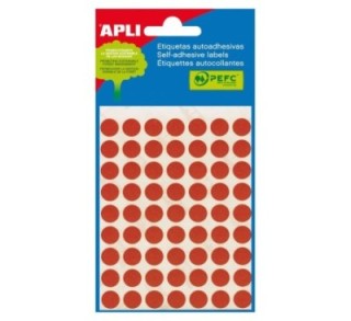 bl. 5h etiq adh apli diam 13mm rojo