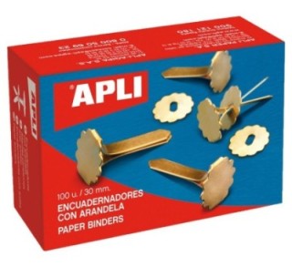 caja 100 encuad. apli metal c/arand. 25mm