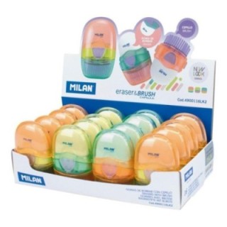 liqu.  goma milan c/cepillo capsule new look pack  16 unidades