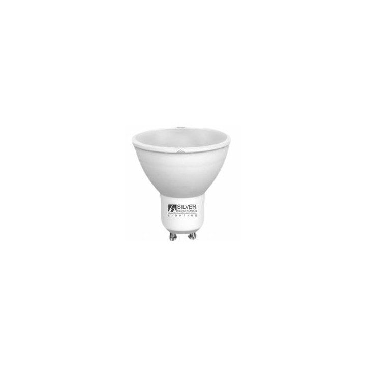 silver bombilla led silver electronic eco multi led dicroica 7w 44w    gu10    6000k    120? 567 lm