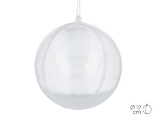 bola colgar innspiro 12cm plastico transp. pack  5 unidades