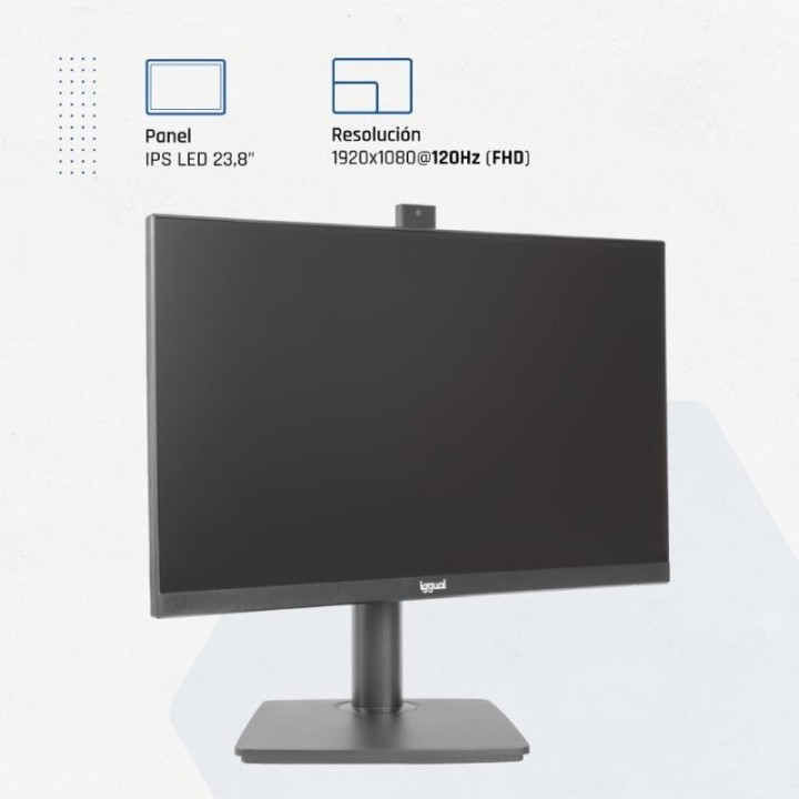 iggual monitor 24" 120hz 1ms hdmi vga mm aa webcam