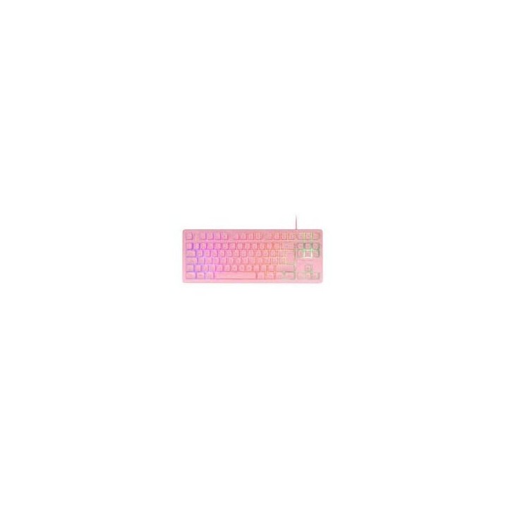 teclado h mech gaming mars gaming mk023 color rosa tamano compacto tkl iluminacion rgb