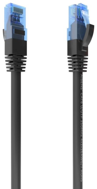 cable red aisens latiguillo rj45 cat.6 utp awg26 cca negro 2.0m