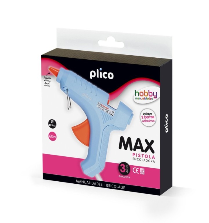 pistola termofusible max 60w plico 1642