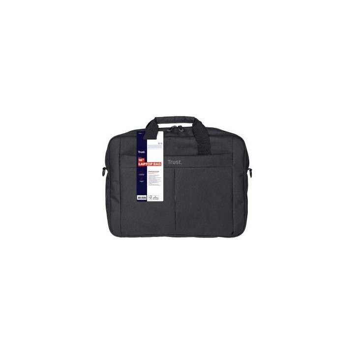 maletin de portatil 16" trust primo 16" /40.6cm   compartimento principal acolchado   correa pa