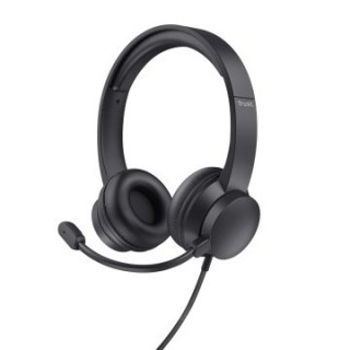 headset trust hs 201 25373 usb microfono plegable diadema ajustable