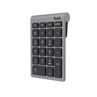 teclado numerico trust xalas silver wireless 22 teclas 25709  receptor micro usb