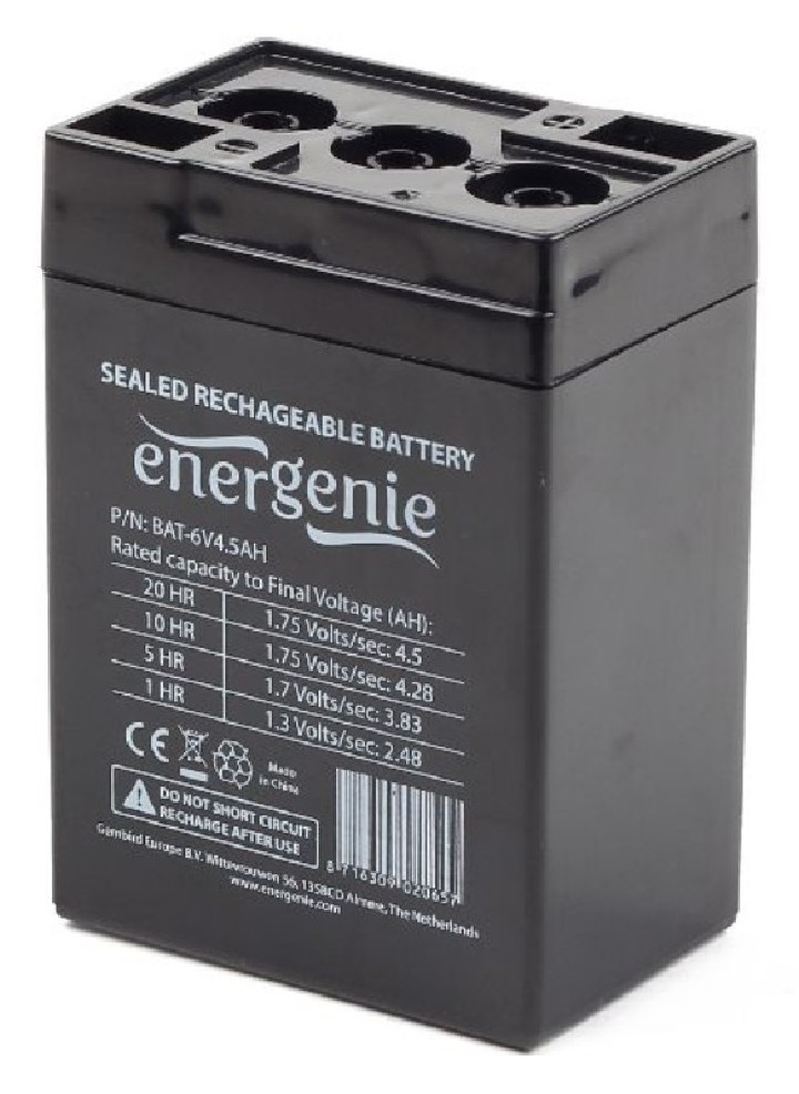 bateria 6v 4.5ah gembird