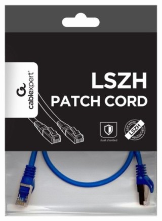 cable red s ftp gembird cat 6a lszh azul 0,5 m