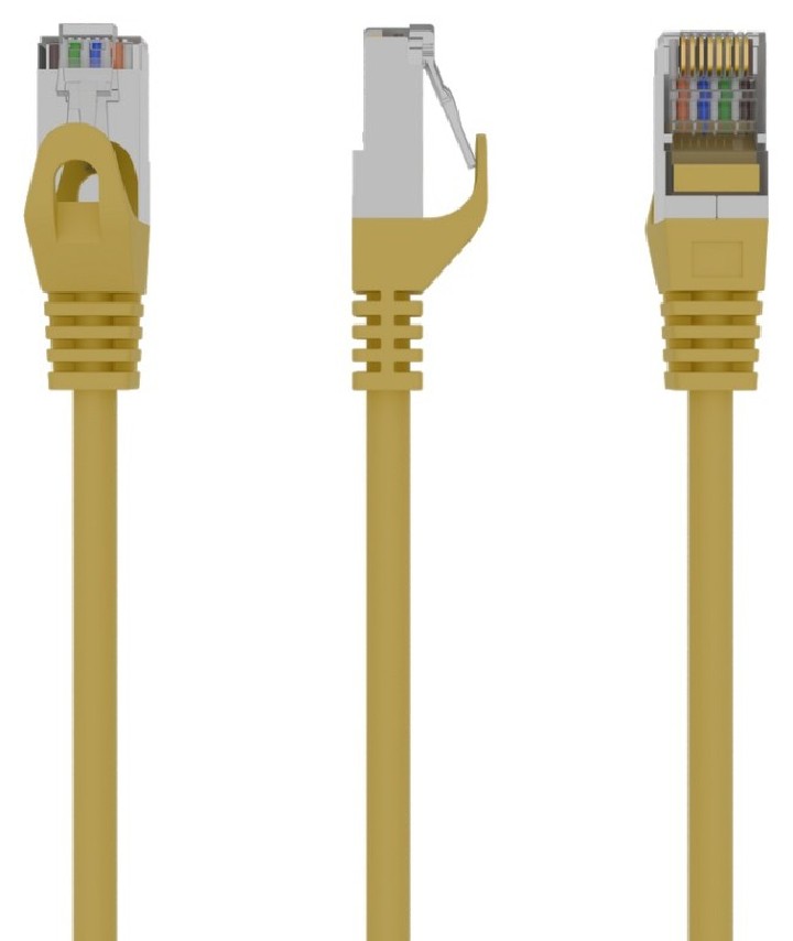 cable red gembird ftp cat6 1m amarillo