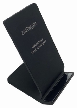 soporte de telefono gembird con cargador inalambrico , 10 w, color negro
