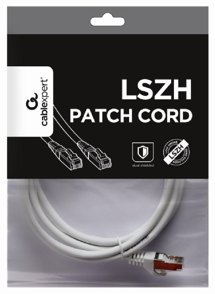 cable red s ftp gembird cat 6a lszh blanco 2 m