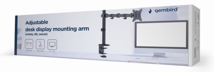 adjustable desk display mounting arm rotate tilt swivel 17 32 up to 9 kg