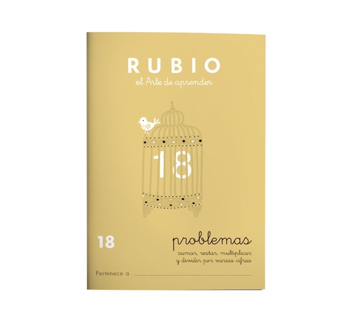 pack 10 cuadernos rubio problemas 18 p18