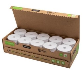c. 10 ro papel termico exacompta 80x80mm s/fenol