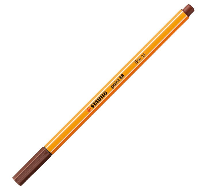 rotulador stabilo point 88 0.4mm marron