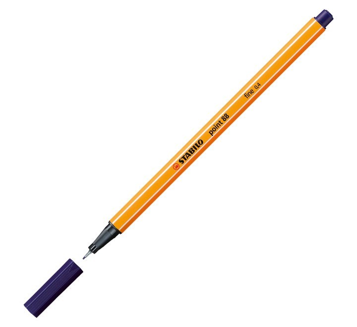 rotulador stabilo point 88 0.4mm az noche