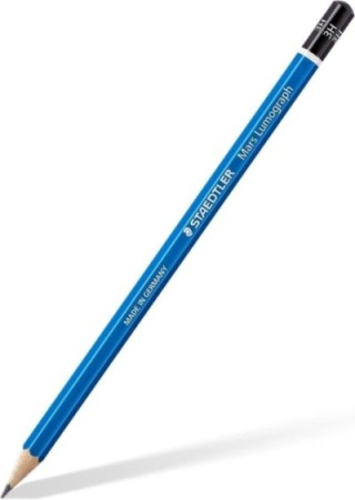 lapiz grafito staedtler mars lumograph 100 3h pack  12 unidades
