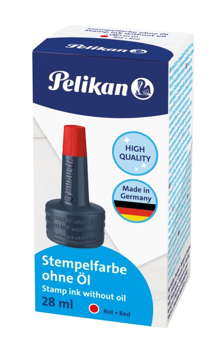 bote tinta sellar pelikan 4k 28ml rojo