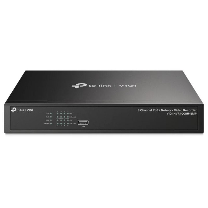 vigi grabador ip nvr1008h 8mp rack 01 hdd 08 c poe